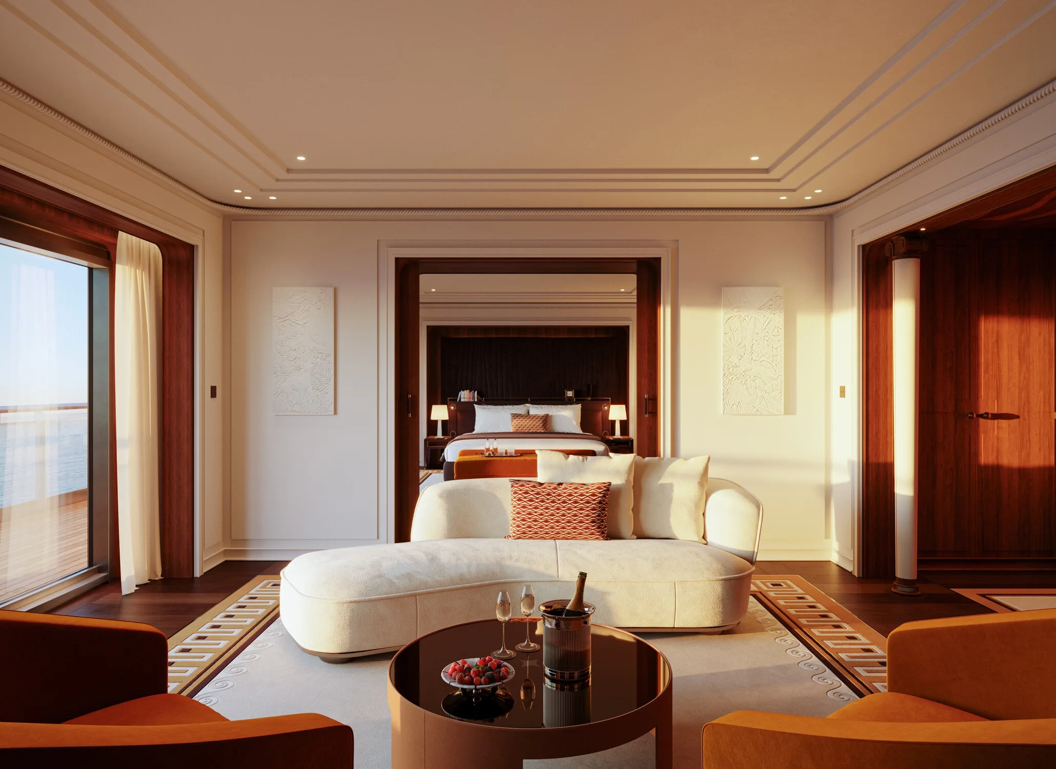 Luxury suite with terrace